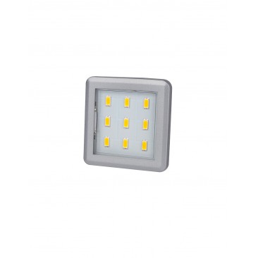 Spot Square 3 cu 9 LED-uri premium , Lumina Rece