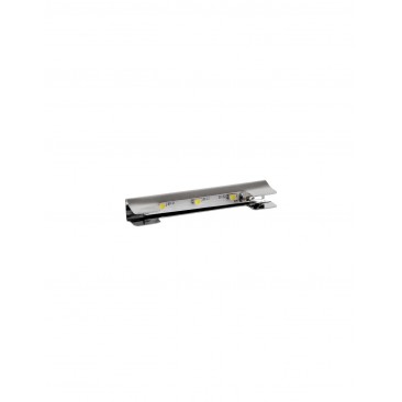 Miniprofil metalic LED Clip Metal cu banda LED pentru polite de sticla, Lumina Calda