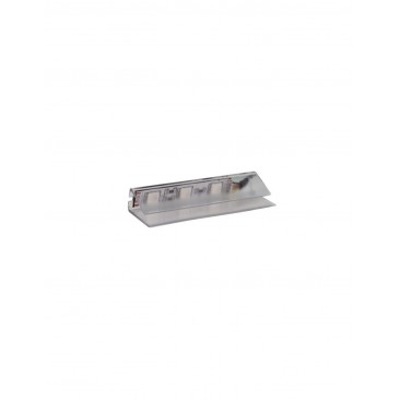 Miniprofil plastic transparent LED Clip RGB  pentru polite de sticla