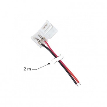 Micro conector pentru banda LED 8 mm, 2 ml, cu fire 12V DC