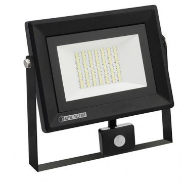 Proiector cu LED Pars 20W cu senzor, Lumina Rece 6400K 220-240V IP65 Negru