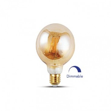 Bec LED Decorativ COG Dimabil Lumina Calda 4W G95 350lm 2200K E27