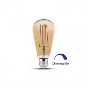 Bec LED Decorativ COG Dimabil Lumina Calda 6W ST64 515lm 2200K E27