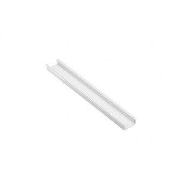 Profil LED Glax Mini cu difuzor opac, montaj aplicat, alb , 2 m
