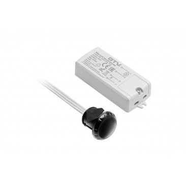 Comutator infrarosu, 2 poli, 100-240V , max.500W , 50/60 Hz, IP20, senzor de culoare neagra, cablu 2 m