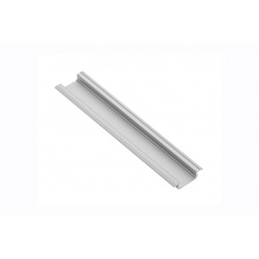 Profil din aluminiu cu difuzor opac pentru Banda LED Glax, 2 m, argintiu